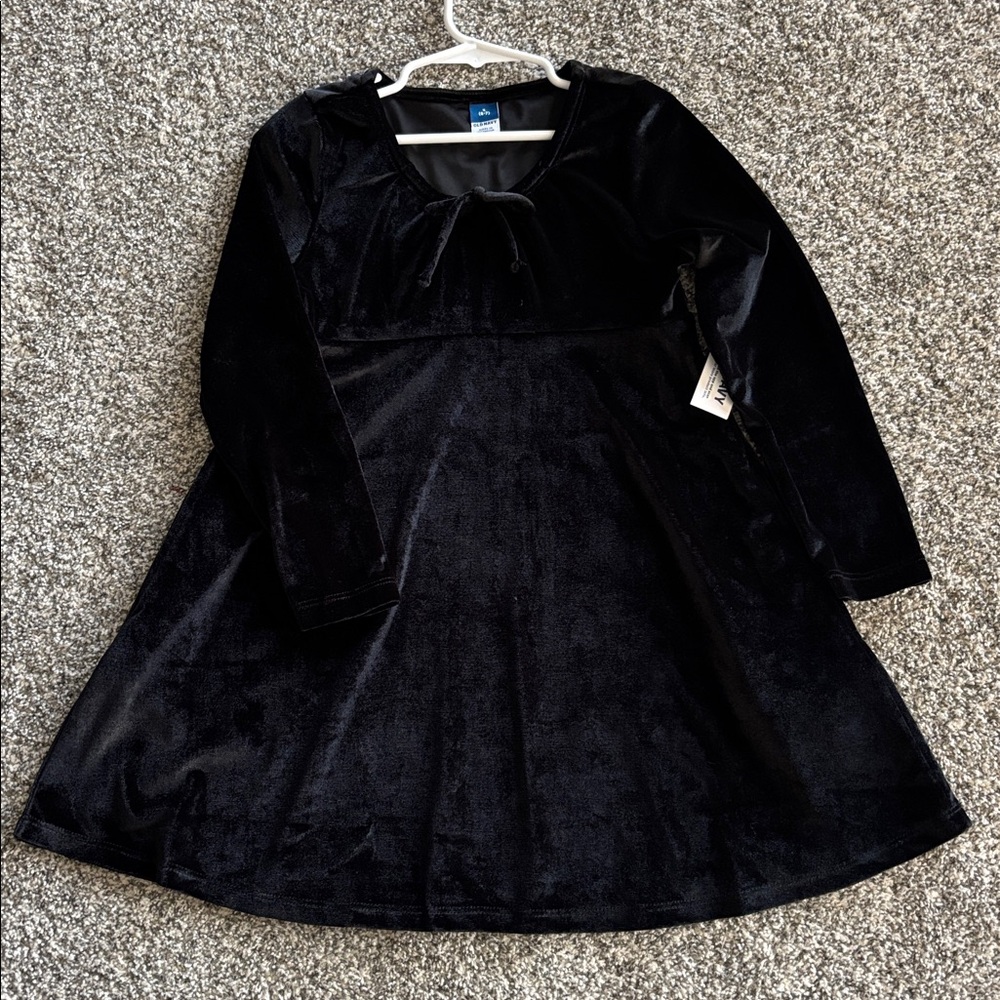 NWT Black Velvet Dress